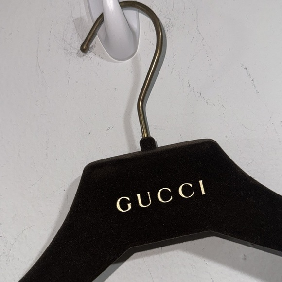 Gucci Velvet hanger Coat slacks pants Brown coated Gold - Picture 3 of 6
